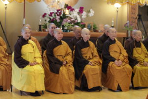 Venerable Nuns at Great Precepts Transmission Ceremony 2021