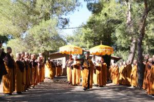 Procession at Great Precepts Transmission Ceremony 2021