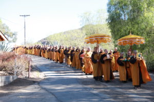Procession for Great Precepts Transmission Ceremony 2021